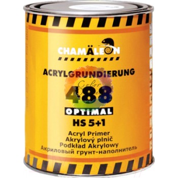 Грунт акриловий для авто CHAMÄLEON 488 OPTIMAL HS 5+1, 1л, чорний (без затверджувача)